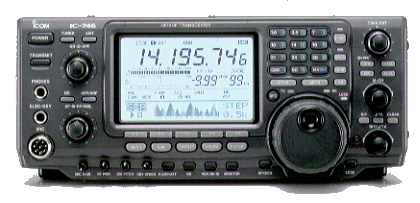 IC-746 HF-VHF Transceiver with LCD display and DSP